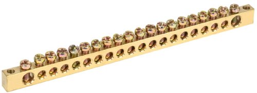 Шина IEK PEN "земля-ноль" 6х9мм 20/2 20 групп крепление по краям картинка 